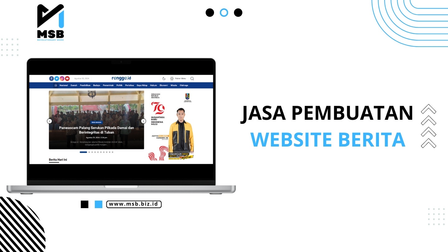 Jasa Pembuatan Website Berita/ Portal / Media Online Profesional
